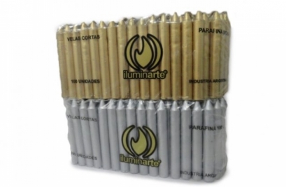 Velas cortas ORO y PLATA