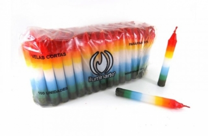 Velas cortas 7 colores