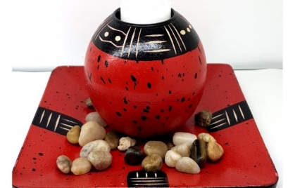 Porta Vela Rojo
